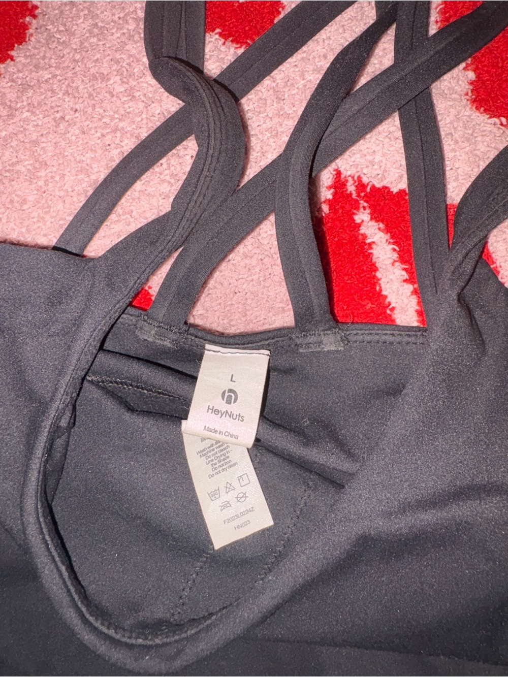 Target Black Crisscross Sports Bralette - Picture 4 of 4